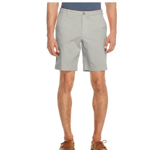 Izod Mens High Rise Stretch Chino Short 